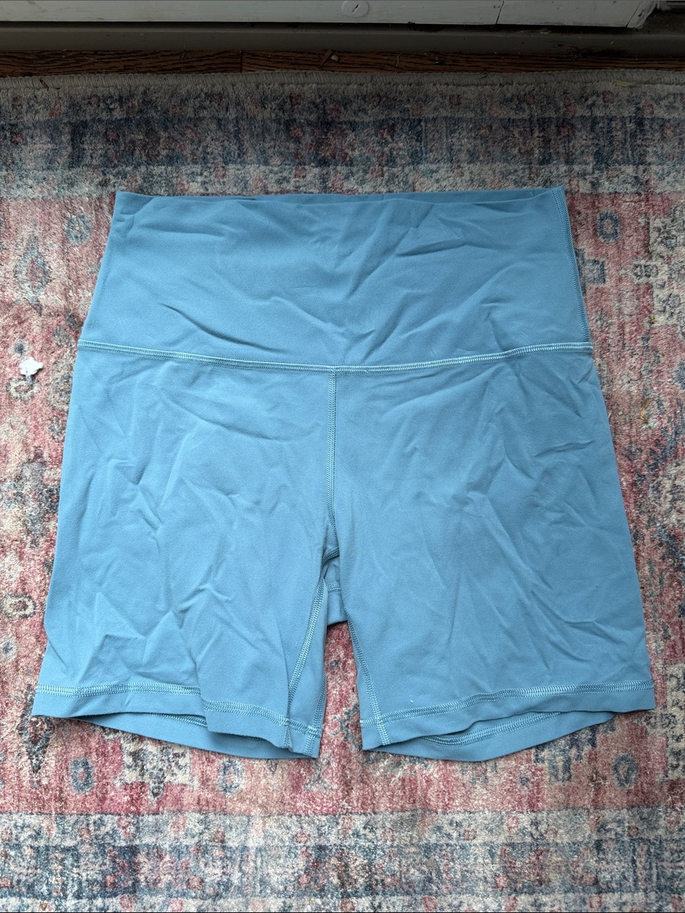 lululemon athletica High-Waist Blue Bike Shorts